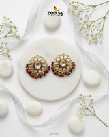 Wildflower Earrings Golden Red - Zeesy Jewellery