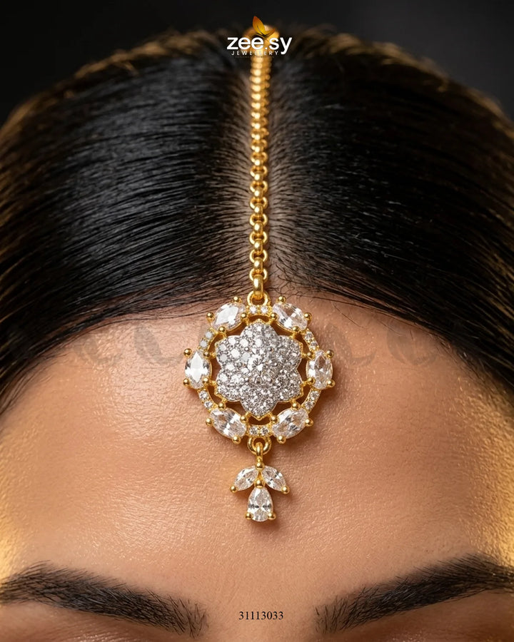 Aquila Sparkle Crystal Blossom Bindiya bindiya - Zeesy Jewellery Pakistan | Premium Artificial & Imitation Jewellery