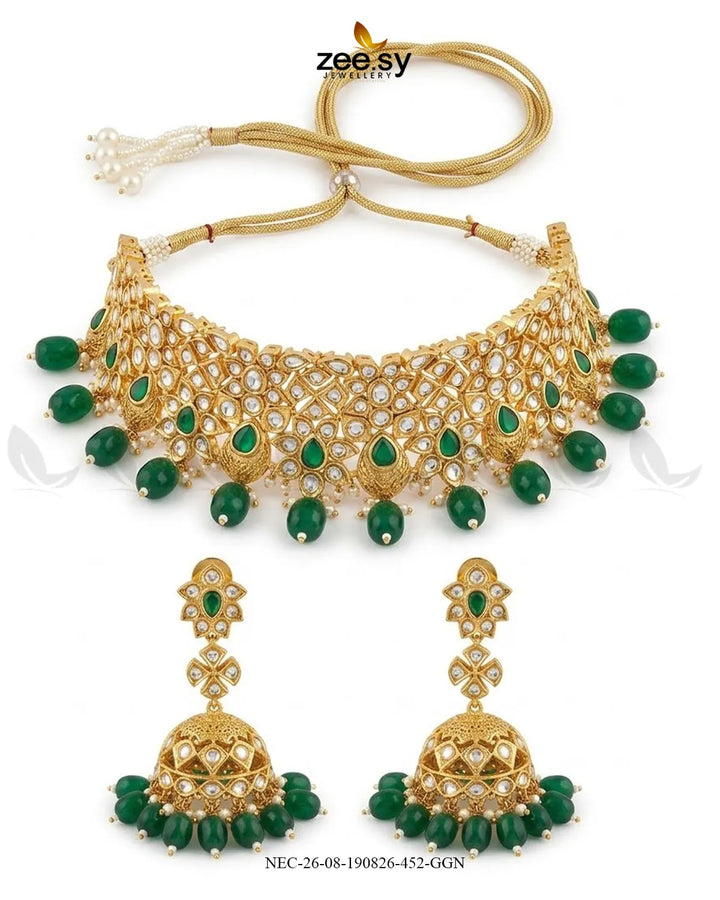 Aria Filigree Kundan Necklace Set