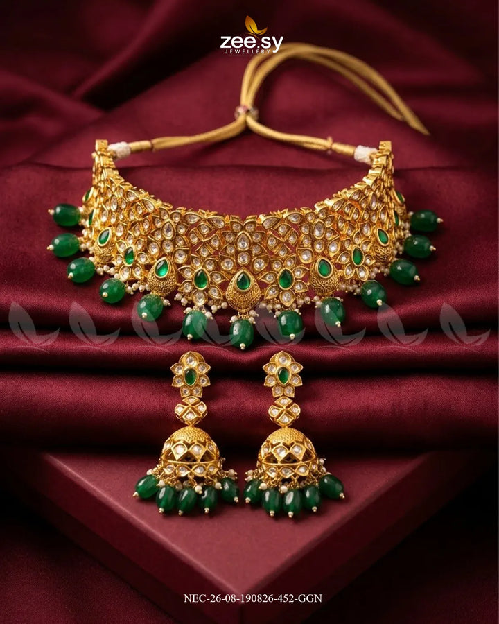 Aria Filigree Kundan Necklace Set