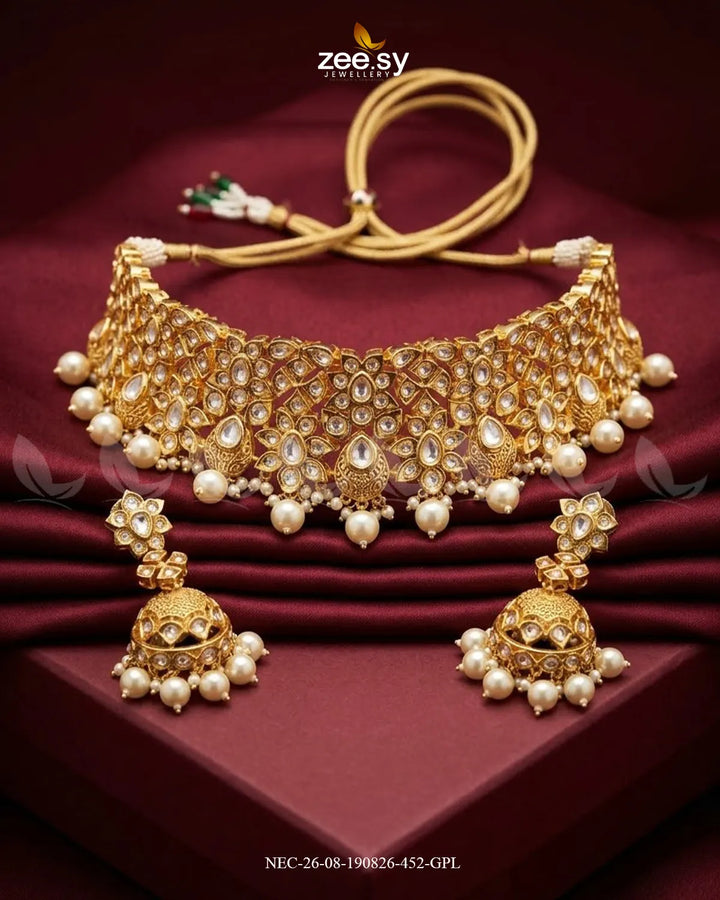 Aria Filigree Kundan Necklace Set