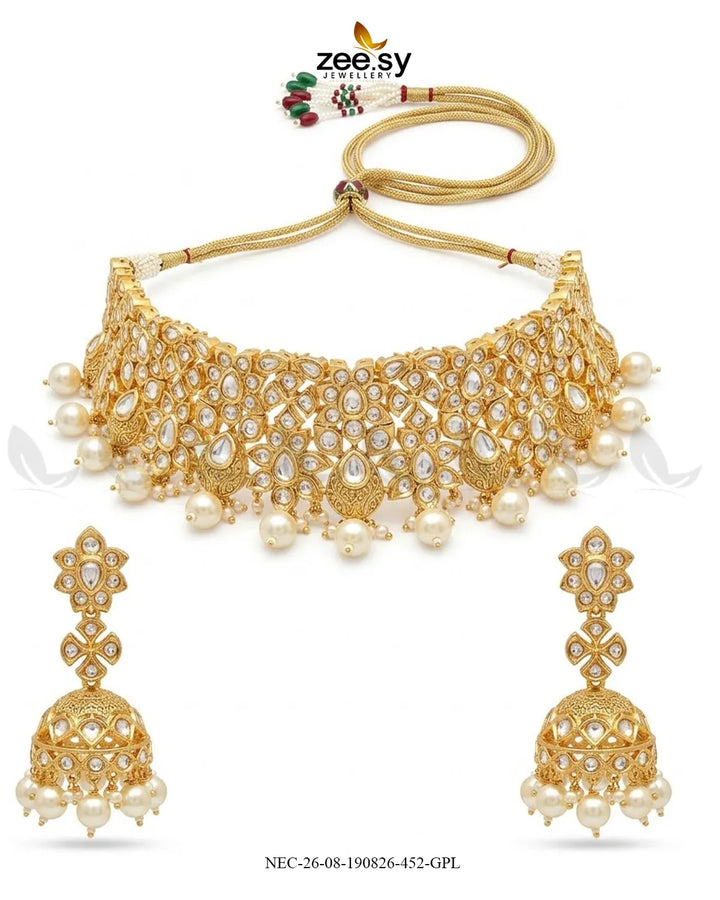 Aria Filigree Kundan Necklace Set
