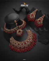 Aristocratic Bridal Set Red - Zeesy Jewellery