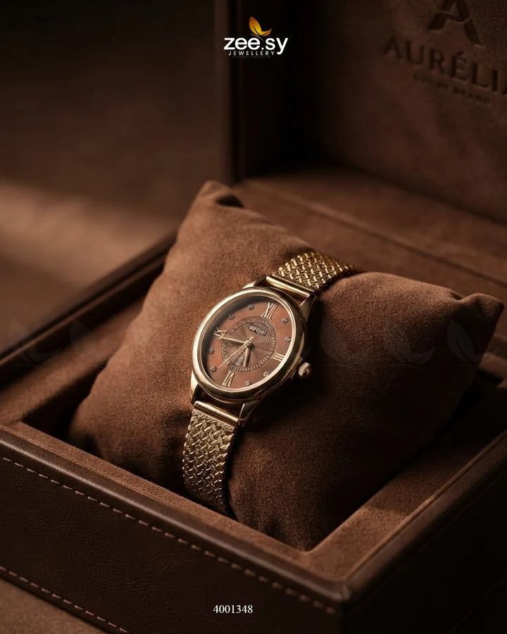 Aura Oval Mesh Watch ACCESSORIES - Zeesy Jewellery Pakistan | Premium Artificial & Imitation Jewellery