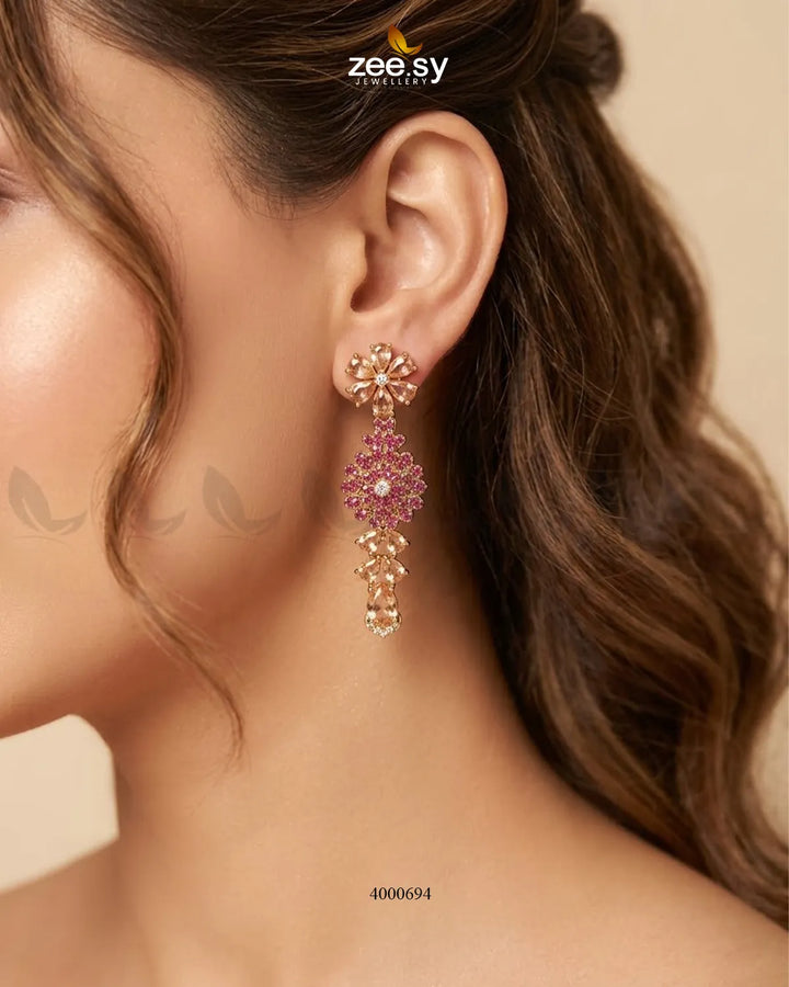 Aurelia Floral Necklace Set - Antique – Necklace Sets by Zee.Sy Jewellery (view 4)