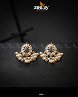 Beads Studs Earrings Black - Zeesy Jewellery