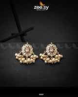 Beads Studs Earrings Champagne - Zeesy Jewellery