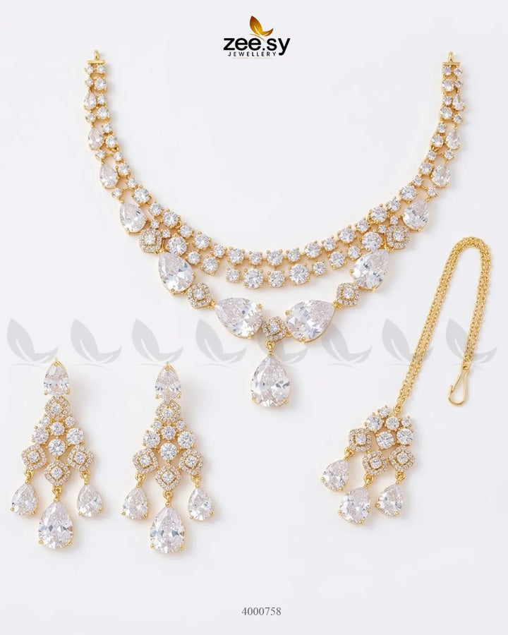 Bella Drop AD Necklace Set