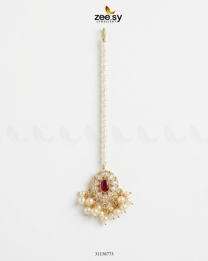 Bella Glow Faux Pearl Bindiya BINDIYA - Zeesy Jewellery Pakistan | Premium Artificial & Imitation Jewellery