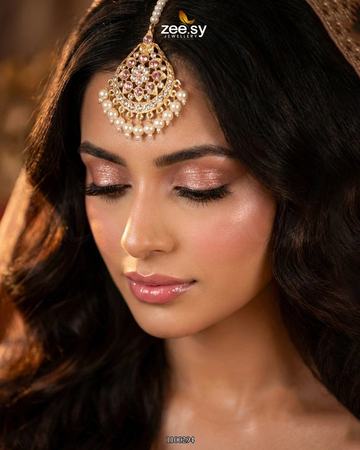 Shaahi Gulnaar Pearl drop Bindiya bindiya - Zeesy Jewellery Pakistan | Premium Artificial & Imitation Jewellery