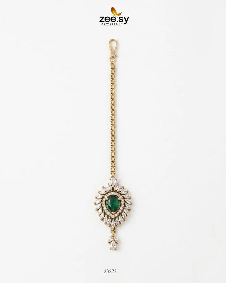 Clover Shield Leaf Crystal Bindiya bindiya - Zeesy Jewellery Pakistan | Premium Artificial & Imitation Jewellery