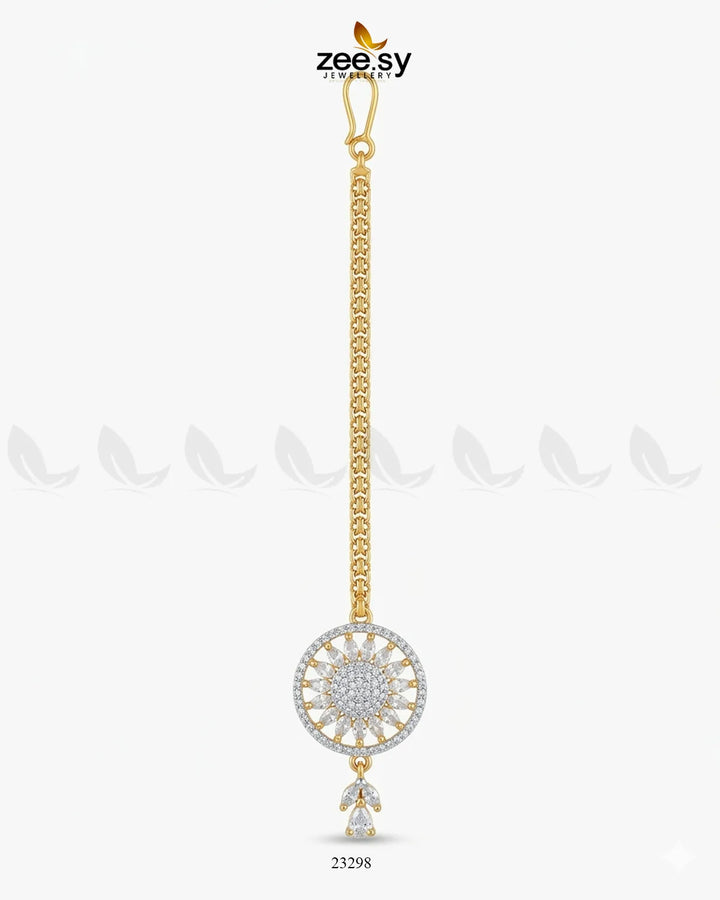 Indigo Wheel Crystal Bindiya bindiya - Zeesy Jewellery Pakistan | Premium Artificial & Imitation Jewellery