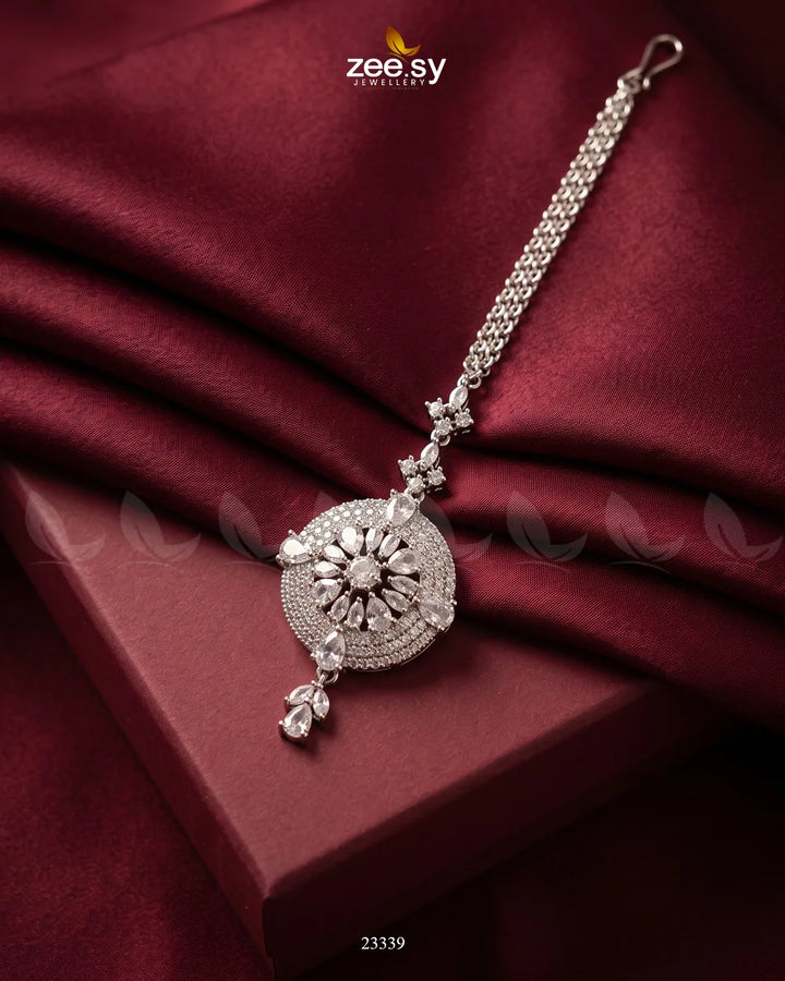 Bindiya-0229 Silver White bindiya - Zeesy Jewellery Pakistan | Premium Artificial & Imitation Jewellery