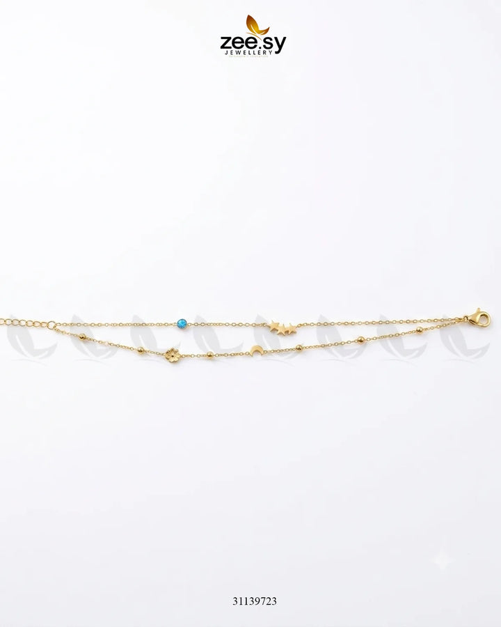 Celestial Layered Minimal Delicate Bracelet
