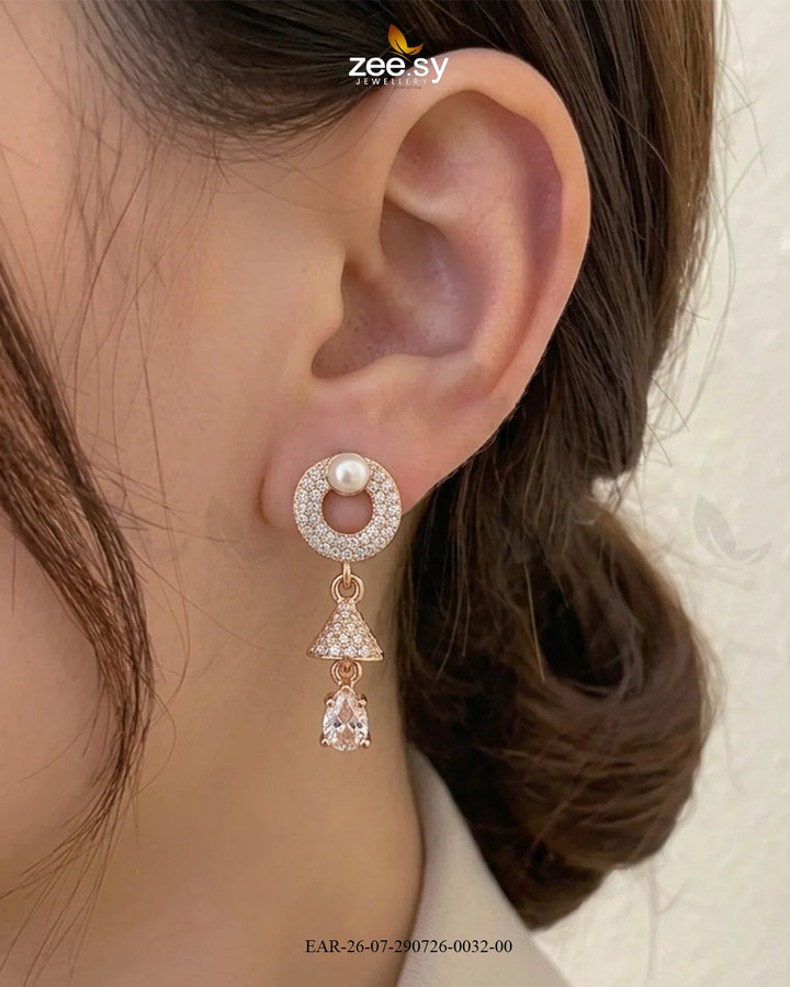 Dainty Bell Teardrop Earrings Earrings - Zeesy Jewellery Pakistan | Premium Artificial & Imitation Jewellery