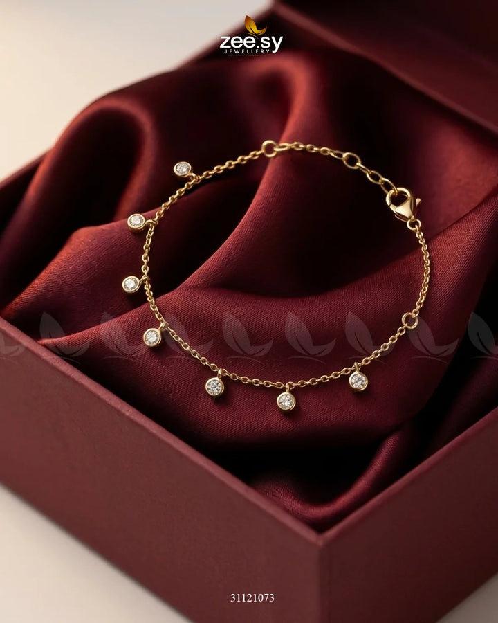 Dainty Drop Dangle Bracelet Bracelet - Zeesy Jewellery Pakistan | Premium Artificial & Imitation Jewellery