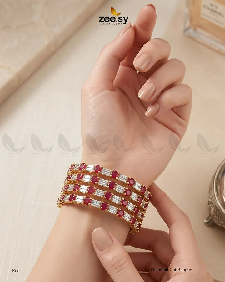 Diamond Cut Bangles Bangles - Zeesy Jewellery Pakistan | Premium Artificial & Imitation Jewellery