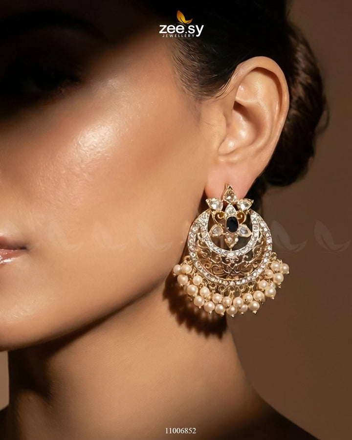 Exclusive Sheesh Gul Stud Earrings Earrings - Zeesy Jewellery Pakistan | Premium Artificial & Imitation Jewellery