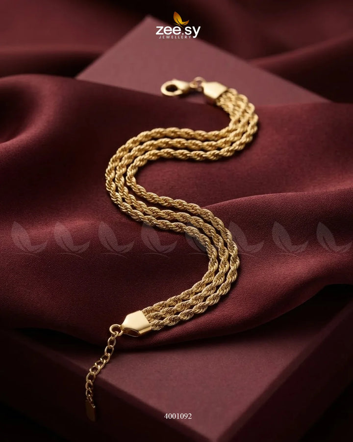Elegant Twisted Chain Bracelet Bracelet - Zeesy Jewellery Pakistan | Premium Artificial & Imitation Jewellery