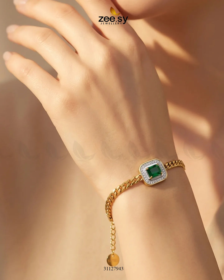 Embrel Curb Charm Bracelet Bracelet - Zeesy Jewellery Pakistan | Premium Artificial & Imitation Jewellery
