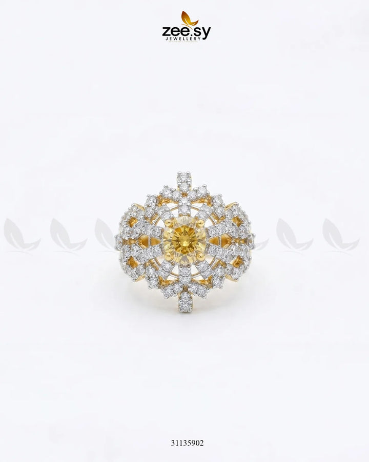 Exquisite Bold Cluster Ring Finger Ring - Zeesy Jewellery Pakistan | Premium Artificial & Imitation Jewellery