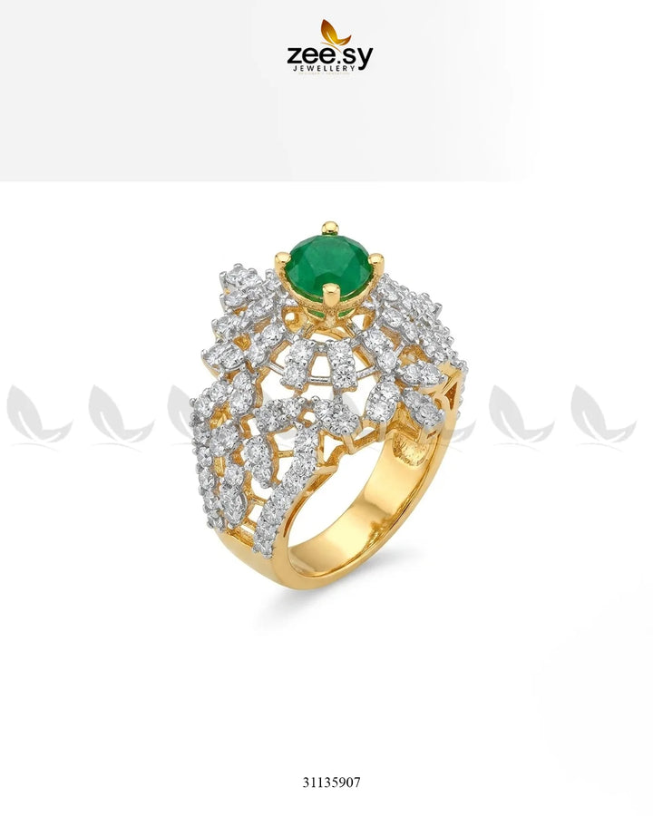 Exquisite Bold Cluster Ring Finger Ring - Zeesy Jewellery Pakistan | Premium Artificial & Imitation Jewellery