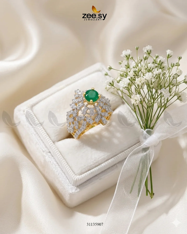 Exquisite Bold Cluster Ring Finger Ring - Zeesy Jewellery Pakistan | Premium Artificial & Imitation Jewellery
