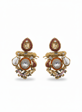 Regal Multi Baroque Drop Earrings