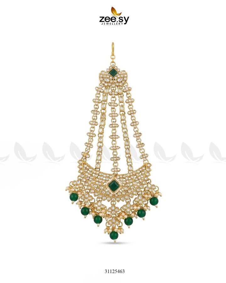 Gilded Scepter Crystal Bridal Set Bridal Set - Zeesy Jewellery Pakistan | Premium Artificial & Imitation Jewellery