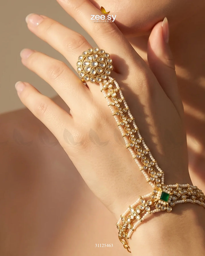 Gilded Scepter Crystal Bridal Set Bridal Set - Zeesy Jewellery Pakistan | Premium Artificial & Imitation Jewellery