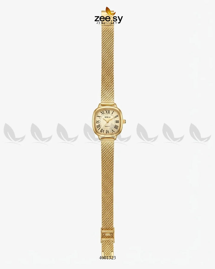 Glow Textured Roman Mesh Watch