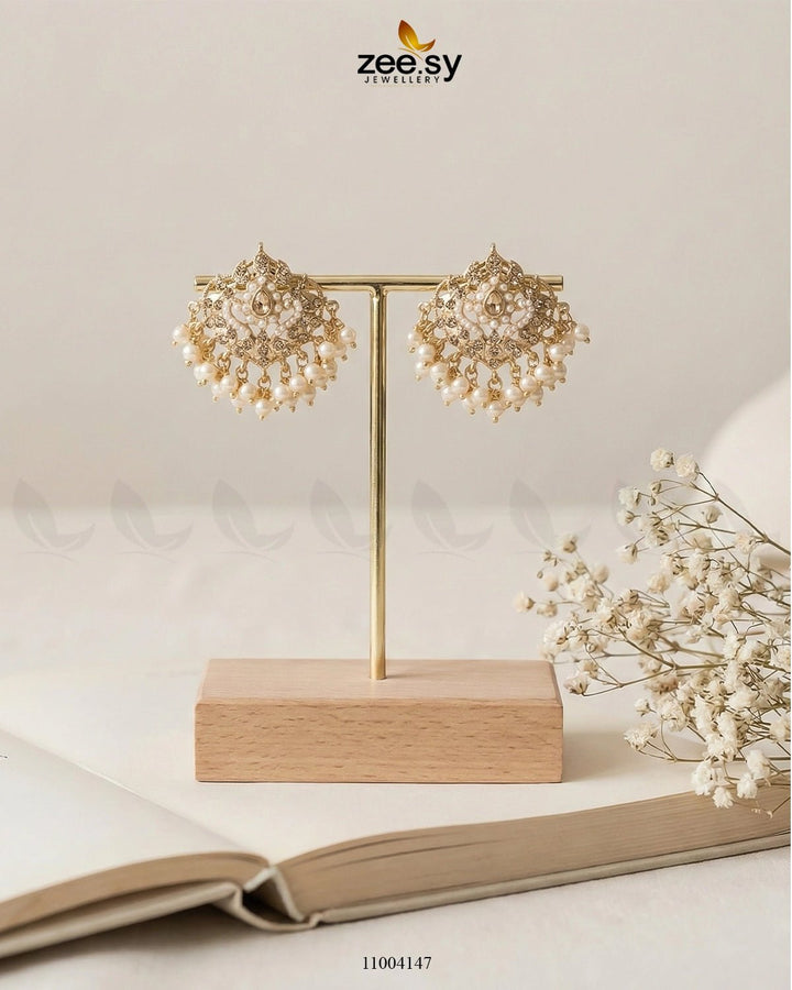 Hyderabadi Pearl Drop Earrings Earrings - Zeesy Jewellery Pakistan | Premium Artificial & Imitation Jewellery