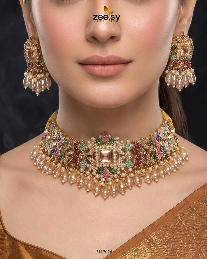 Katrina's Necklace Set Necklace Sets - Zeesy Jewellery Pakistan | Premium Artificial & Imitation Jewellery