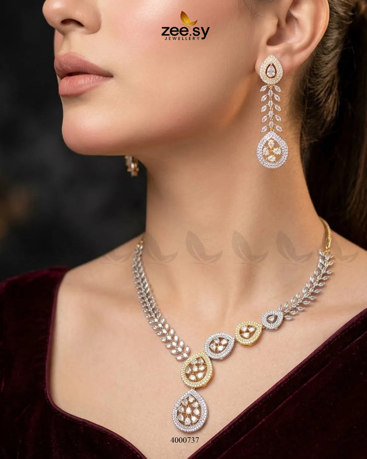 Leafy Vine AD Necklace Set