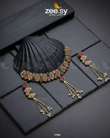 Lustrous Gemstones Necklace - Zeesy.pk