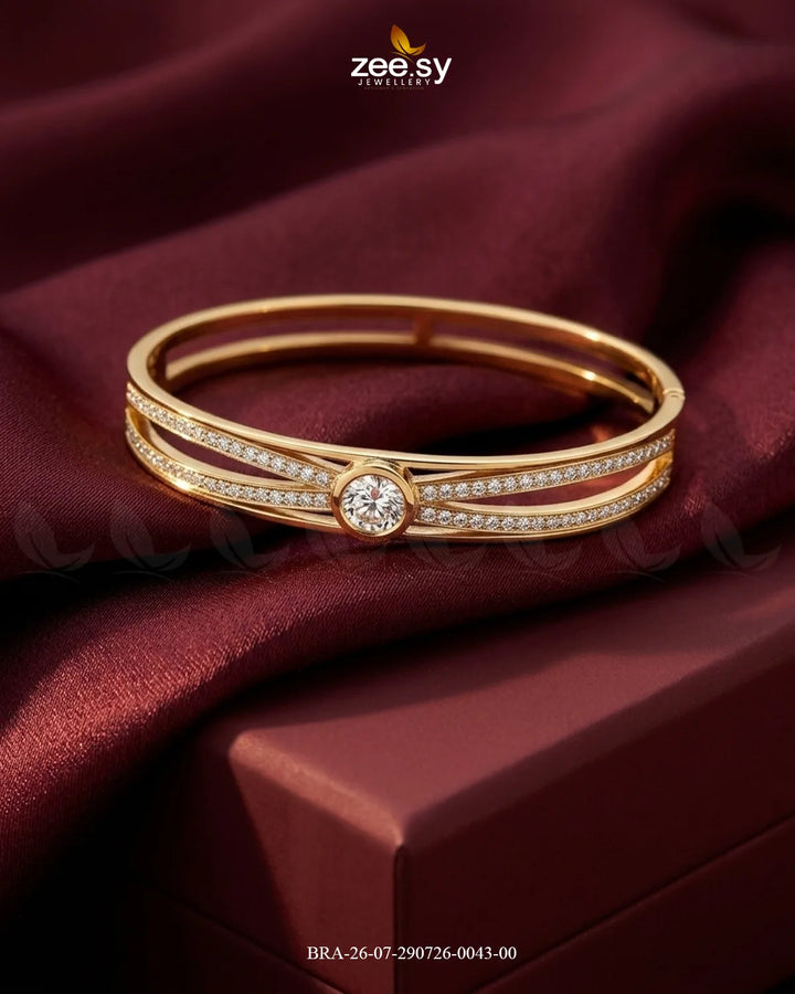 Luxe Infinity Paved Cuff Bracelet Bracelet - Zeesy Jewellery Pakistan | Premium Artificial & Imitation Jewellery