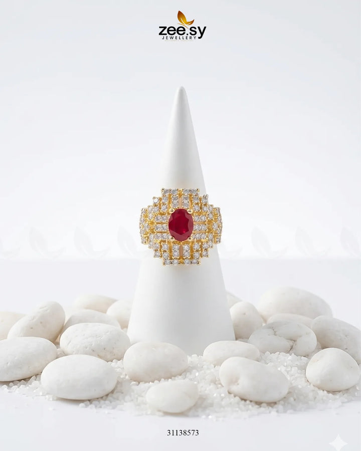 Majestic Heritage Statement Ring Finger Ring - Zeesy Jewellery Pakistan | Premium Artificial & Imitation Jewellery