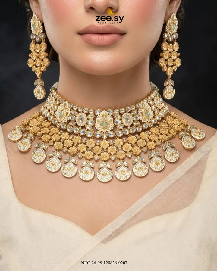 Meher Kundan Meenakari Bridal Set