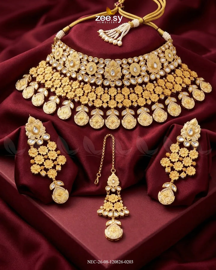 Meher Kundan Meenakari Bridal Set