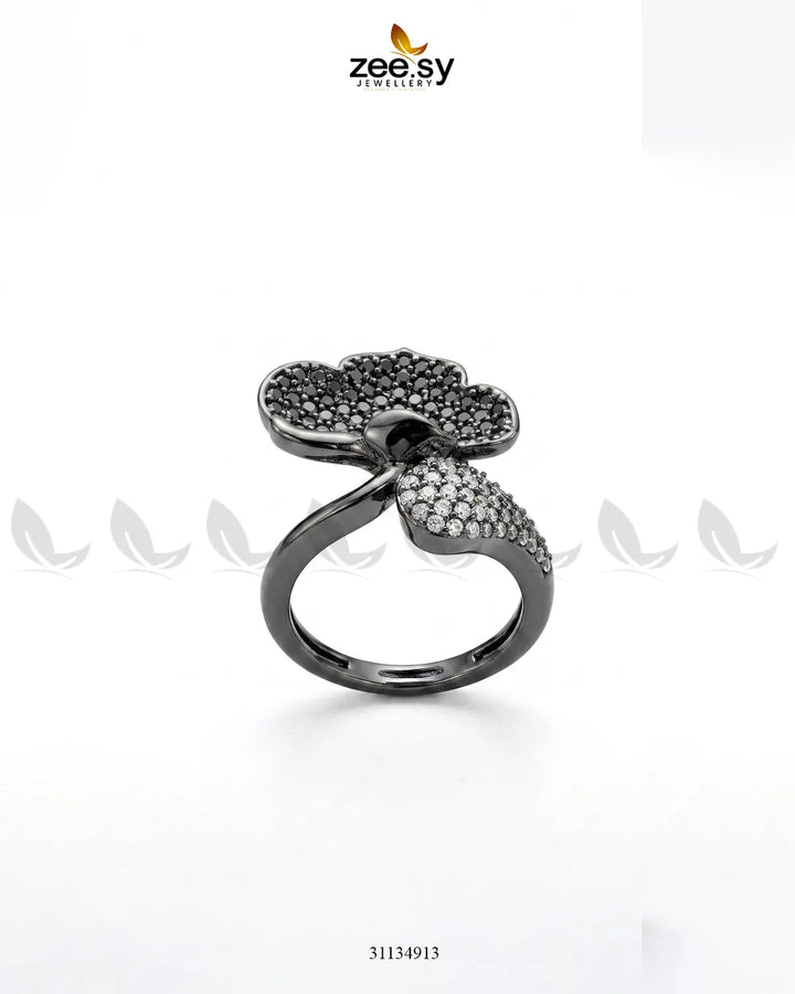 Metallic Statement Gemstone Ring