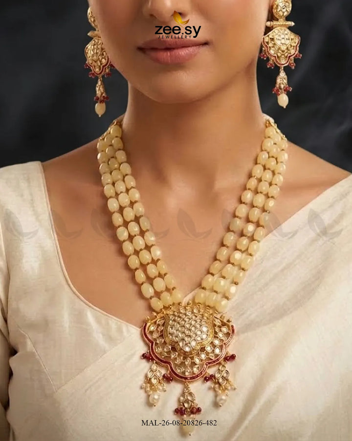 Mira Pearl Drop Malla Set