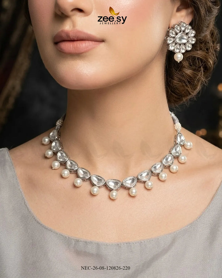 Opulent Polki Style Necklace Set