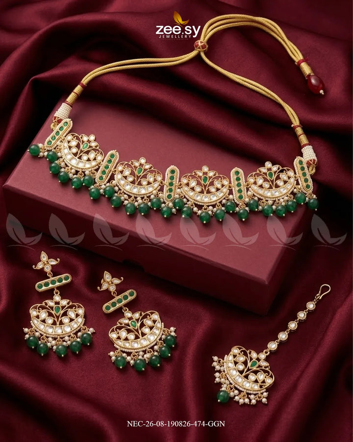 Orla Pearl Drop Necklace Set Necklace Sets - Zeesy Jewellery Pakistan | Premium Artificial & Imitation Jewellery