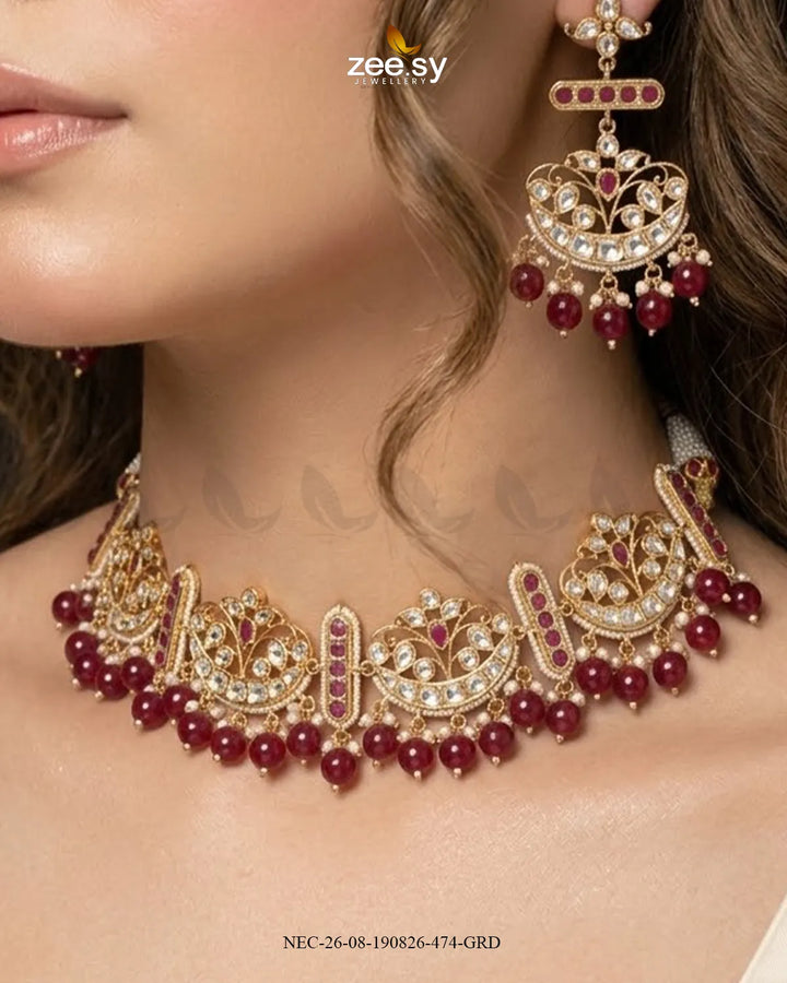 Orla Pearl Drop Necklace Set Necklace Sets - Zeesy Jewellery Pakistan | Premium Artificial & Imitation Jewellery