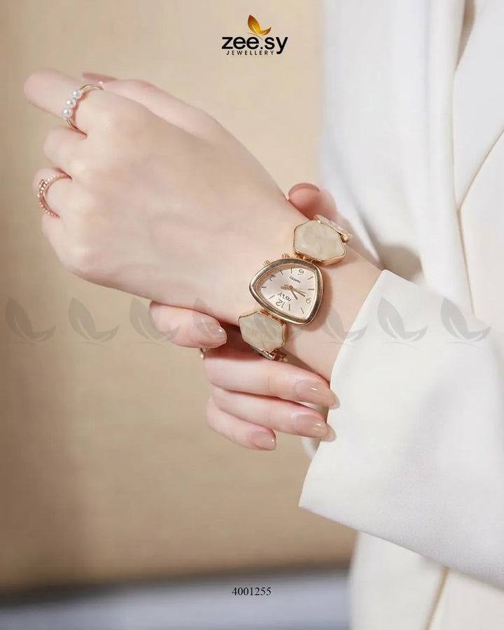 Pebble Stone Link Watch Bracelet