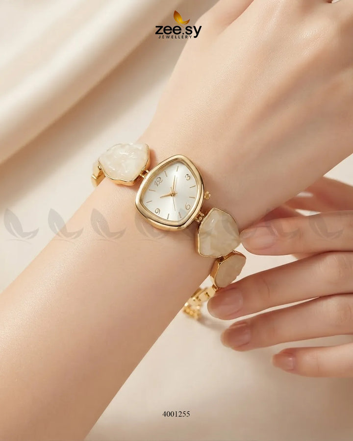 Pebble Stone Link Watch Bracelet