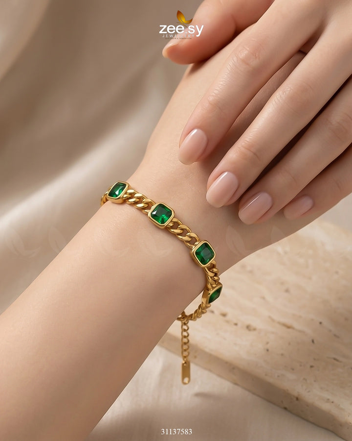 Prism Crystal Gemstone Bracelet Bracelet - Zeesy Jewellery Pakistan | Premium Artificial & Imitation Jewellery