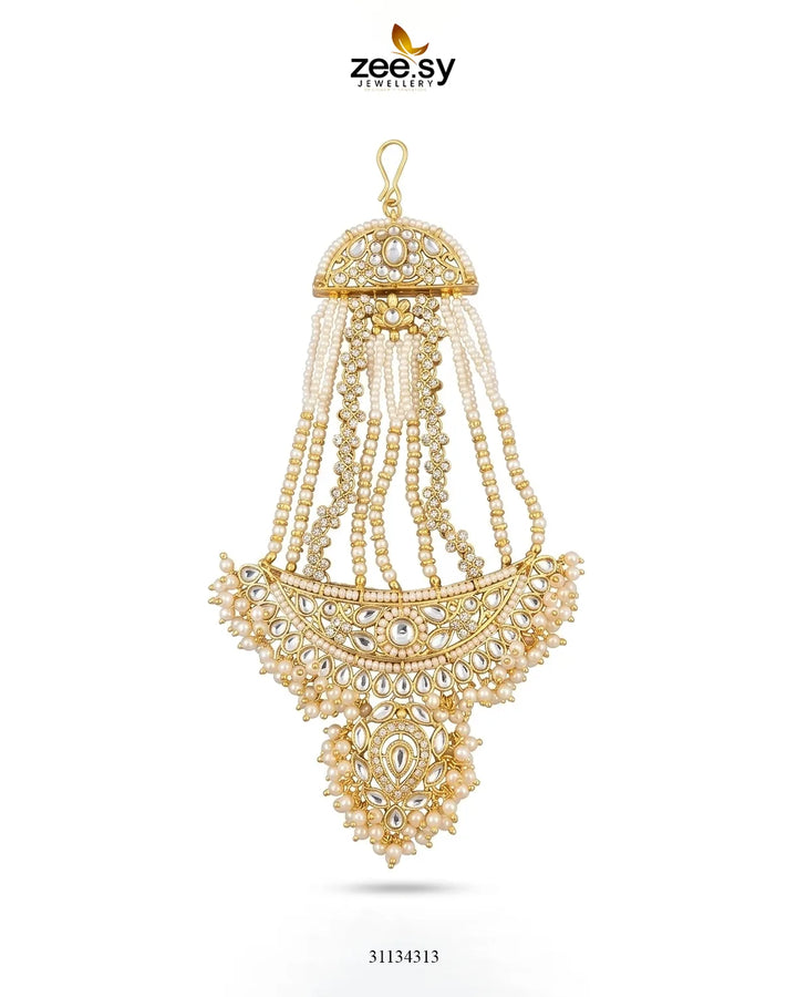 Roshan Pearl Kundan Jhumar jhumar - Zeesy Jewellery Pakistan | Premium Artificial & Imitation Jewellery