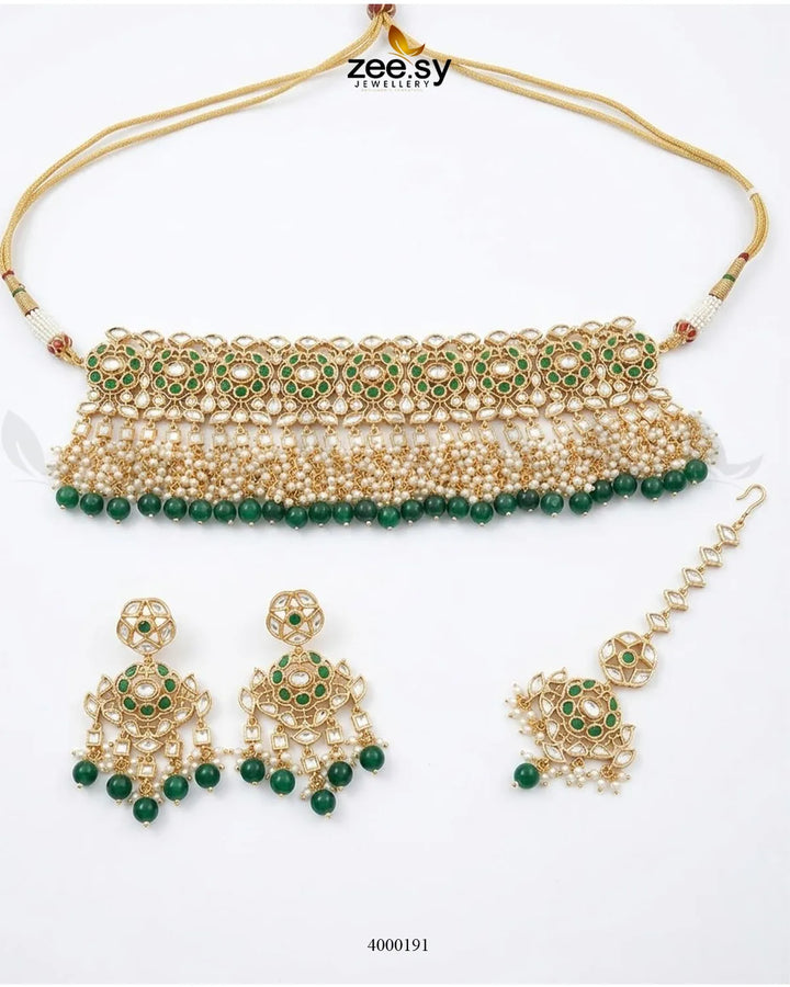 Serenity Pearl Drop Choker Set