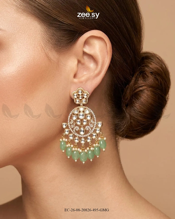 Sia Ornate Kundan Necklace Set Necklace Sets - Zeesy Jewellery Pakistan | Premium Artificial & Imitation Jewellery